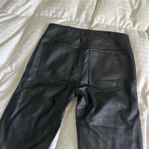 FREE PEOPLE Vegan Leather Flare Pants